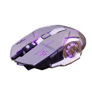 Rechargeable X8 Wireless Game Mouse Silent Led Backlit Usb 1800Dpi Optical HEN - Picture 1 of 9