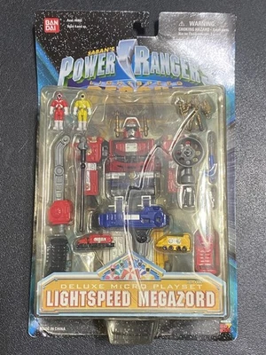 BANDAI Power Rangers Lightspeed Rescue Deluxe Micro Juego Lightspeed Megazord Foto 1 de 4