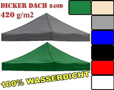SALE DACHZELT ERSATZDACH Zelt DachPlane expresszelt Pavillon GARTEN 3x3 420g/m2 - Bild 1 von 4