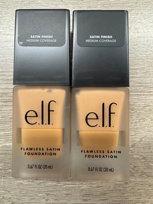 2 BOTTLES E.L.F. ELF Flawless Finish Foundation 420 TAN 83113 SEALED - Image 1 of 4