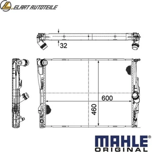 KÜHLER MOTORKÜHLUNG CR 1711 000P FÜR BMW 3/E91/E90/E92/Convertible/F0/F80 Z4 - Picture 1 of 17