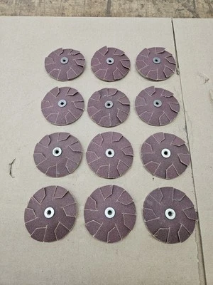 Overlap Discs 3 1/4" Diameter 80 Grit 2 Layer Slotted 3-1/4" (12-PACK) Abrasive  - Image 1 of 4