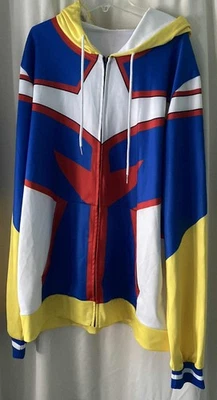 Мужская толстовка с капюшоном My Hero Academia All-Might 2X косплей толстовка на молнии - Изображение 1 из 4