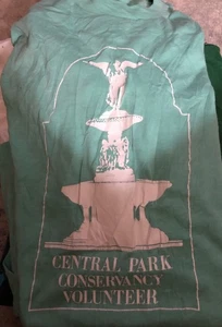 Vintage Youth Kids Small Central Park Conservancy Tee T-shirt, Light Green - Picture 1 of 4