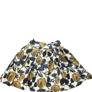 Milly New York Women's Multicolor Floral Print Silk Pleated Skirt Size 2 - Picture 1 of 7