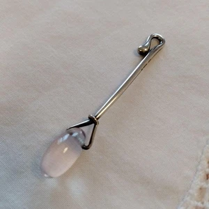 Georg Jensen George Jansen Anhänger Top Dew Drop Rosenquarz gebraucht JPN - Bild 1 von 6