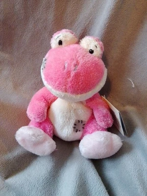 Blue Nose Friends Tica The Pink Frog Soft Toy Plush. 041.  - Image 1 of 4