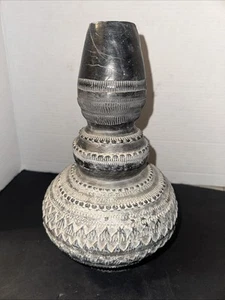 19TH.C. South-East Asian Nam Ton Long-Necked Terracotta Water Vessel 11”1/2 TALL - Picture 1 of 16
