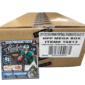 2024 PANINI ABSOLUTE FOOTBALL MEGA 20 BOX FACTORY SEALED CASE - Picture 1 of 1