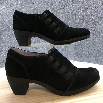 Botas de montaña Cliffs blancas para mujer 8 M Arielle botines al tobillo tacón de cuero negro Foto 1 de 4