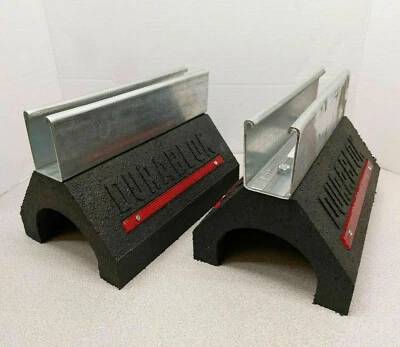 (1|2P) Dura-Blok DB610 Pipe Support Block, Recycled Rubber, 500 Lb, 6-7/16 in H