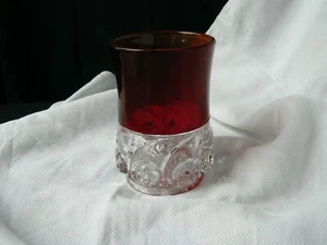 Snail spoon holder ruby stained George Duncan & Sons EAPG - Picture 1 of 11