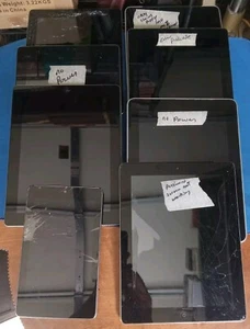 Lote de 7 iPads de Apple surtidos (sin probar) (para piezas o reparación) y Nexus Asus - Imagen 1 de 17