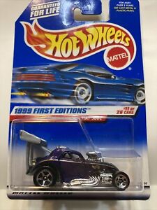 Hot Wheels 1999 First Editions Fiat 500C #11 Purple