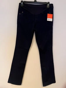 NWT Womens A glow Maternity Bootcut Dark Blue Denim Jeans Size 2 - Picture 1 of 5