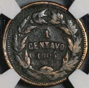 1904 NGC VF Det Honduras 1 Centavo Pyramid Rare Date Coin (21011205R) - Picture 1 of 6