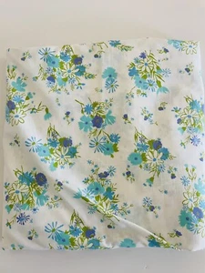 VTG Cannon MONTICELLO Full Flat Sheet FIELD FLOWERS - Picture 1 of 2