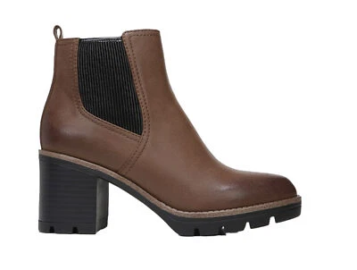 NUEVO Botín Naturalizer Mujer Madalynn Gore Tacón Bloque Tostado Talla 9.5 Nuevo en Caja Foto 1 de 2