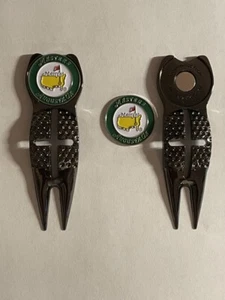 Undated Masters Tournament Crosshairs Divot Tool & 1" Coin Golf Marker - ANGC - Picture 1 of 2