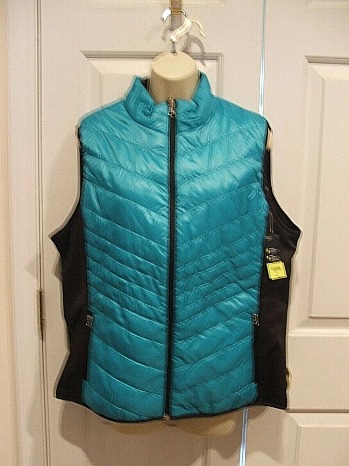 НОВЫЙ С ЯРЛЫКАМИ $44 XERSION ДВУСТОРОННИЙ СТЕГАНЫЙ ПУХОВИК ЖИЛЕТ КУРТКА ВЕРХНИЙ PETITE XLARGE PXL - Изображение 1 из 4