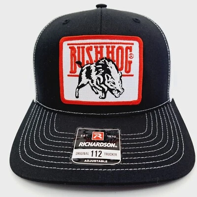 Parche bordado Bush Hog Richardson 112 Trucker Cap malla Snapback Foto 1 de 4