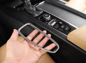Fit For Volvo XC90 2016-2022 2023 Bright Silver Electronic Handbrake Cover Trim - Picture 1 of 8
