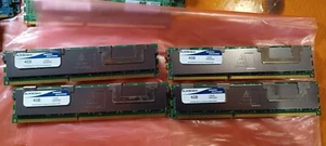 16GB (4x4GB) Hynix Axiom HMT151R7BFR4C 2Rx4 PC3-10600R ECC Server RAM - Picture 1 of 4
