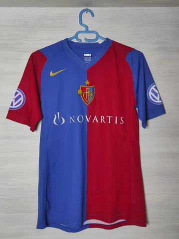 BASEL 1893 FC 2006-08 HOME SHIRT PLAYER ISSUE NIKE JERSEY SOCCER SIZE S Cover