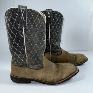 Twisted X Work Boots Mens Leather Pull on Square Toe Western Size 6M YCW0008 - Picture 1 of 8