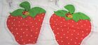 2 Vintage Spring Mills Strawberry Shortcake Cut & Sew Large Fabric Panels Pillow