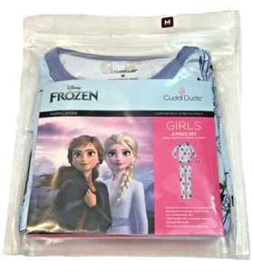 Cuddl Duds Base Layer Set (2 PC) Disney Frozen Girl M (7-8) Purple Blue - Picture 1 of 5
