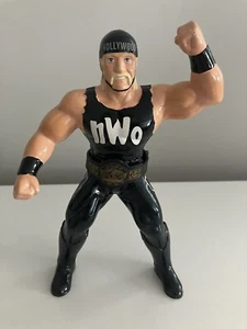 WCW OSFTM Hollywood Hulk Hogan Heels Series 1 w/ WCW World Title LJN WWE WWF NWO - Picture 1 of 11
