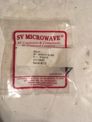 Conector de extremos SV M3933/14-09S atenuador SMA M/F (C53cell) Foto 1 de 4