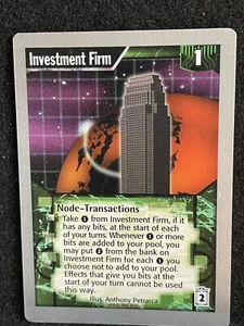 Netrunner 1996 WOTC Uncommon Node - Investment Firm (FREE SHIPPING) - Picture 1 of 1