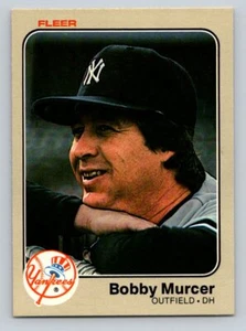 1983 Fleer Baseball #390 Bobby Murcer  New York Yankees - Picture 1 of 2