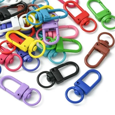 26x Key Chain Clips Lobster Claw Clasp Swivel Lanyard Trigger Snap Hook Keychain - Image 1 of 4