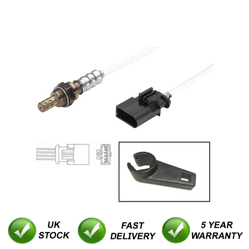 Sensore Lambda + Strumento Raccordo Anteriore SJR Adatto a Rover 75 45 MG MG ZT MG ZS 4 Fili - Immagine 1 di 1