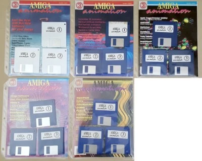 (5) Amiga Animation Vol. 5 Disk Magazines ©1992 for Commodore Amiga - Image 1 of 4