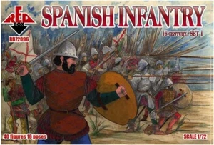 RedBox 1/72 - 72096 VENETIAN EMPIRE 16th Century Spanish Infantry + staff(Set 1) - Imagen 1 de 2