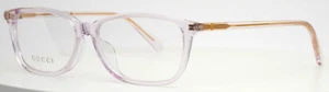 GUCCI GG0757OA 005 Pink Womens Rectangle Full Rim Eyeglasses 54-14-145 B:36 - Picture 1 of 16