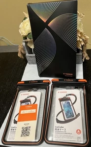 Confezione da 2 sacchetti telefono impermeabili Torras IPX8 Ice Cube, schermo subacqueo toccabile.  - Foto 1 di 3