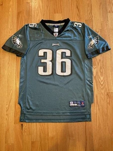 Vintage Philadelphia Eagles Brian Westbrook Jersey Youth XL 18-20 Reebok Green - Picture 1 of 13