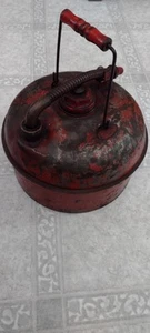 Lata de gasolina de seguridad de latón Eagle vintage - contenedor de combustible industrial - Imagen 1 de 12