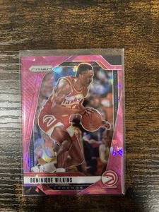 2024-25 Panini Prizm Dominique Wilkins Pink Cracked Ice Prizm #282 Atlanta Hawks - Bild 1 von 2