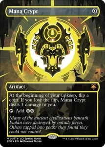 Magic The Gathering English Mana Crypt (0017b) (sin fronteras) casi nuevo papel aluminio invitados especiales - Imagen 1 de 1