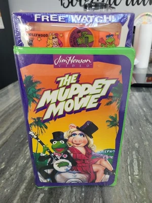 Vintage 1993 The Muppet Movie Jim Henson Video VHS New Sealed with Watch Rare - Image 1 of 4