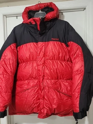Chaqueta Parka XL Marmot EE. UU. 8000M Himalayan Mountaineer 100% Plumón de Ganso GTX ¡GENIAL! Foto 1 de 4