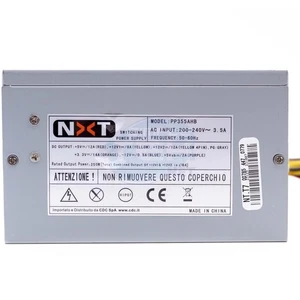Alimentateur Nxt 250W Pour Pc Ordinateur Fixe Assemblé Boîtier Tour Psu - Afbeelding 1 van 2
