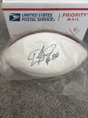 Certificado de autenticidad PSA Dwayne Jarrett Firmado Wilson Fútbol Carolina Panthers USC Receptor Foto 1 de 4