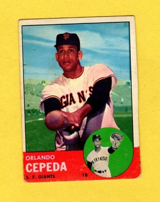 1963 Topps Orlando Cepeda #520 San Francisco Giants G/VG MK FREE SHIPPING - Image 1 of 3
